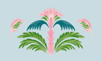 Bellagio Blush Powder Blue Bouquet Study - Tapestry