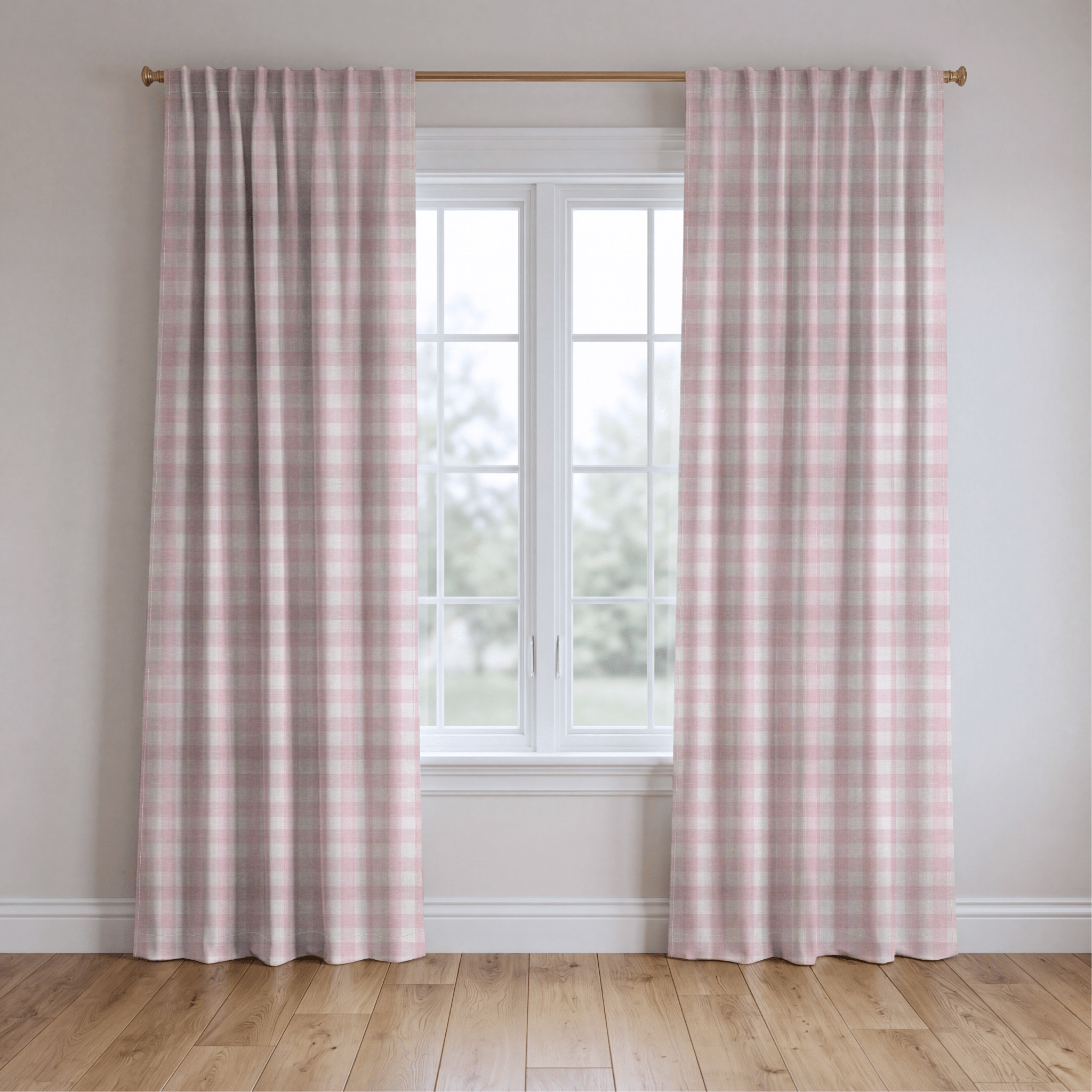 Juliet's Garden Bubble Gingham - Drapery