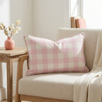 Juliet's Garden Bubble Gingham Throw Pillow