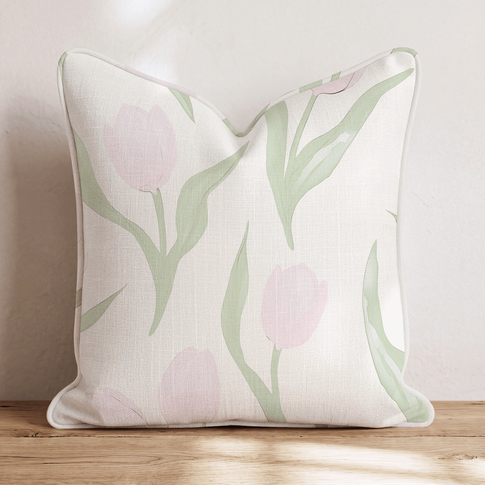 Juliet's Garden Cotton Candy Throw Pillow