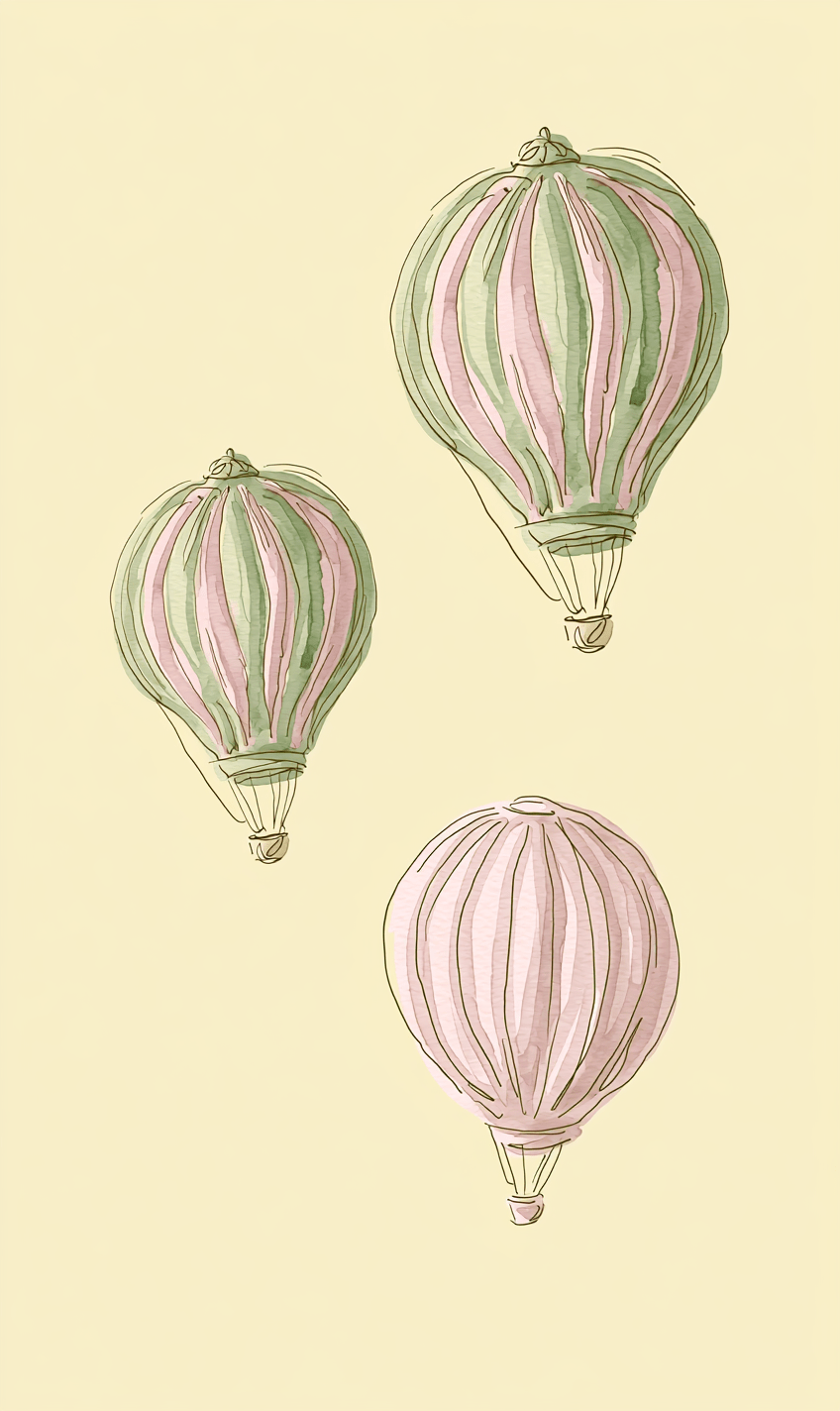 Juliet's Garden Easter Hot Air Balloon Study - Tapestry