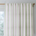 Juliet's Garden Pistachio and Bubble Stripe - Drapery