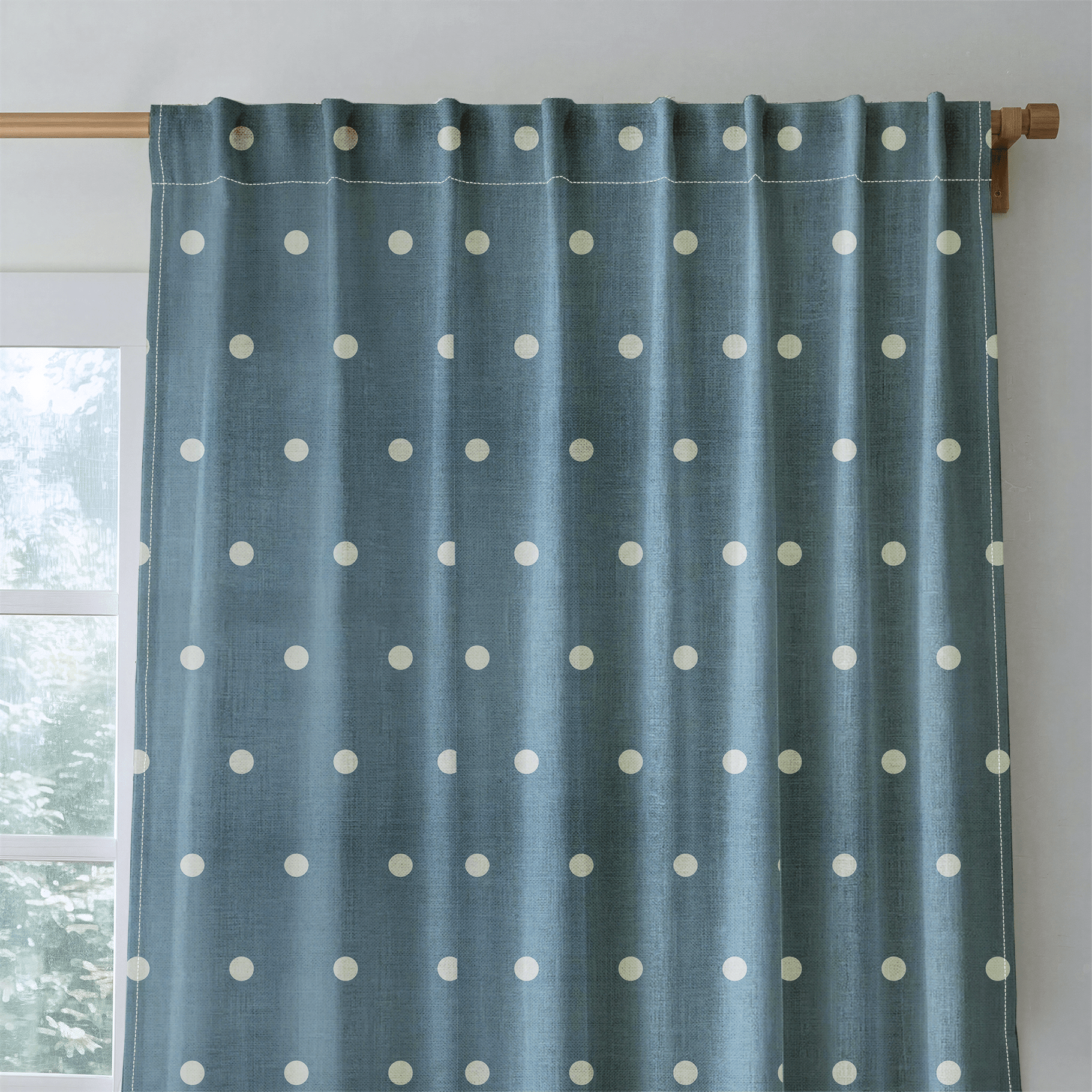 The Silk Garden Aegean Dots - Drapery
