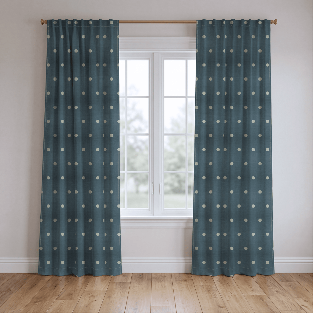 The Silk Garden Aegean Dots - Drapery