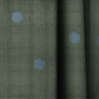 The Silk Garden Evergreen Dots - Drapery
