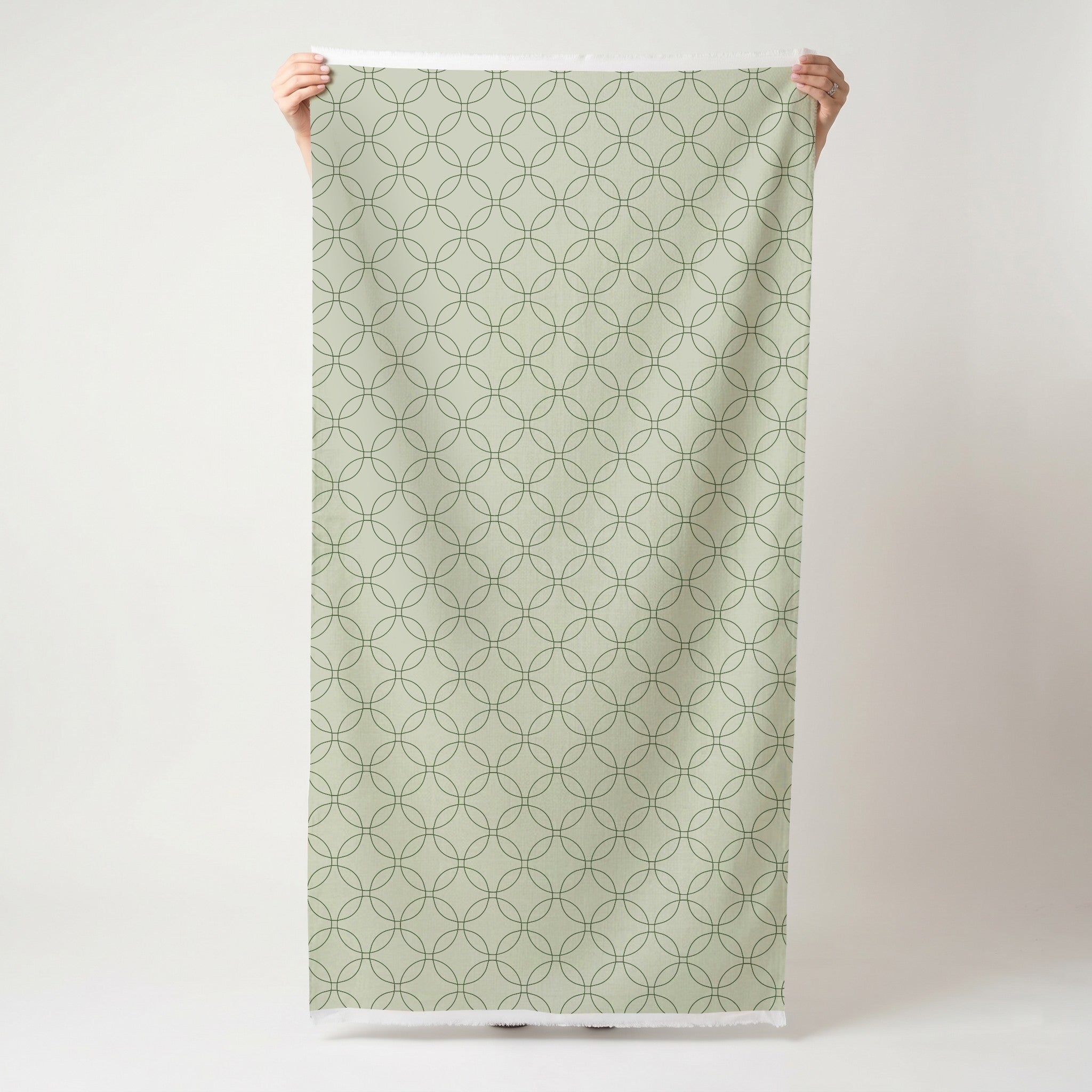 The Silk Garden Sage Diamond - Fabric