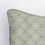 The Silk Garden Sage Diamond Throw Pillow