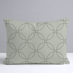The Silk Garden Sage Diamond Throw Pillow - Lemon Park